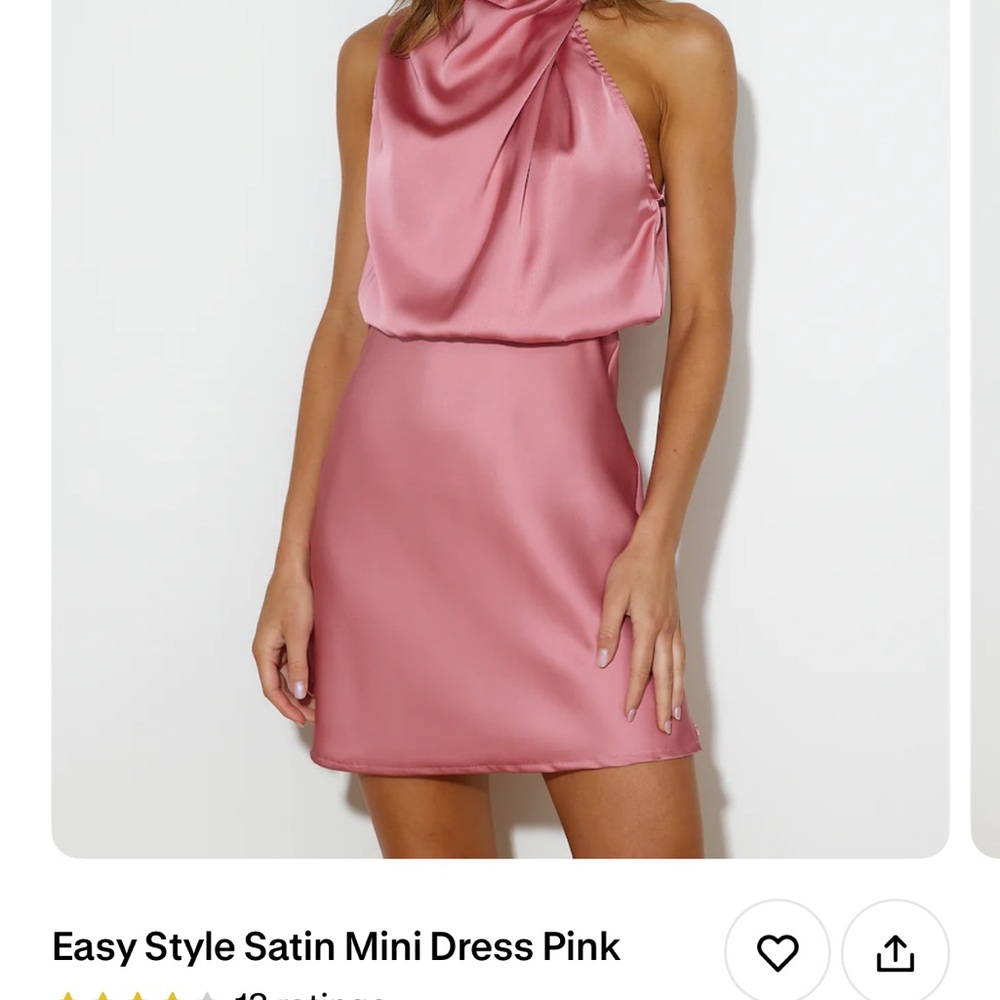 Hello Molly Pink Satin Jumpsuit
